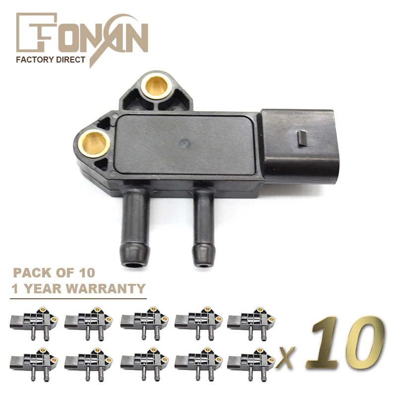 X10 Wholesale DPF Differential Exhaust Pressure Sensor For VW AUDI SEAT SKODA 07Z906051A 0281002711