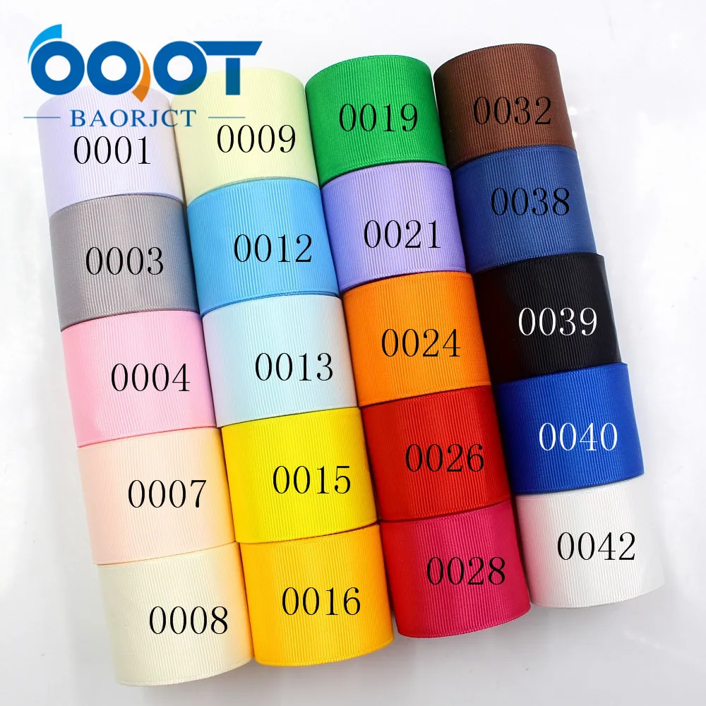 OOOT BAORJCT 181015-L38mm-1, 38 millimetri 10 metri di Colore Solido Nastri a trasferimento Termico nastro del grosgrain Stampato, FAI DA TE