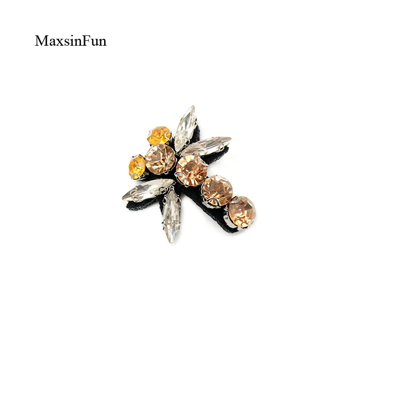 Maxsin Fun Fashion strass Beads api Dragonfly Applique patch per abbigliamento borse spilla vestiti cucire o incollare sulle toppe