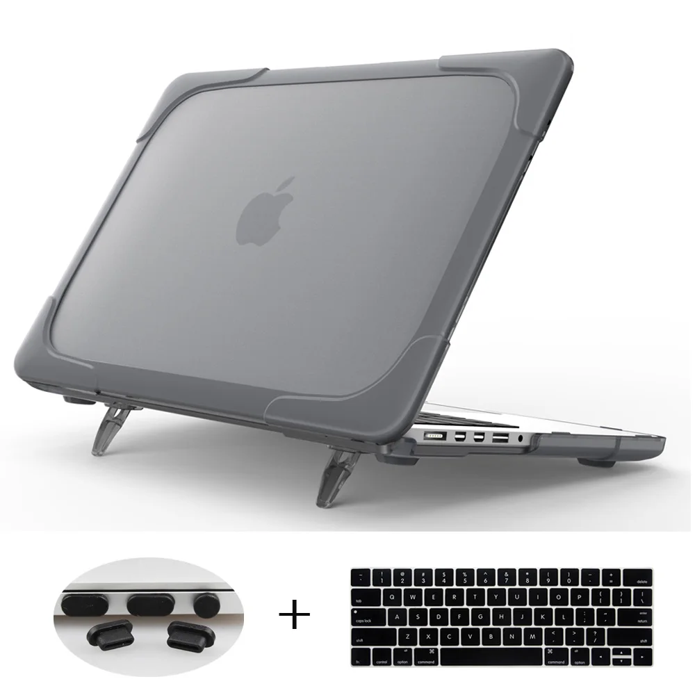 Shockproof Outer cover Case Foldable Stand For Macbook Air Pro Retina 11 12 13 16inch Touch Bar M1 A2338 A2251 2020 A2337 A2179