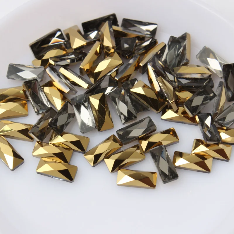 Hot sale Mine gold Art Rhinestones 31 styles Fancy Crystal stones 30/100Pcs For 3D Nail art decoration