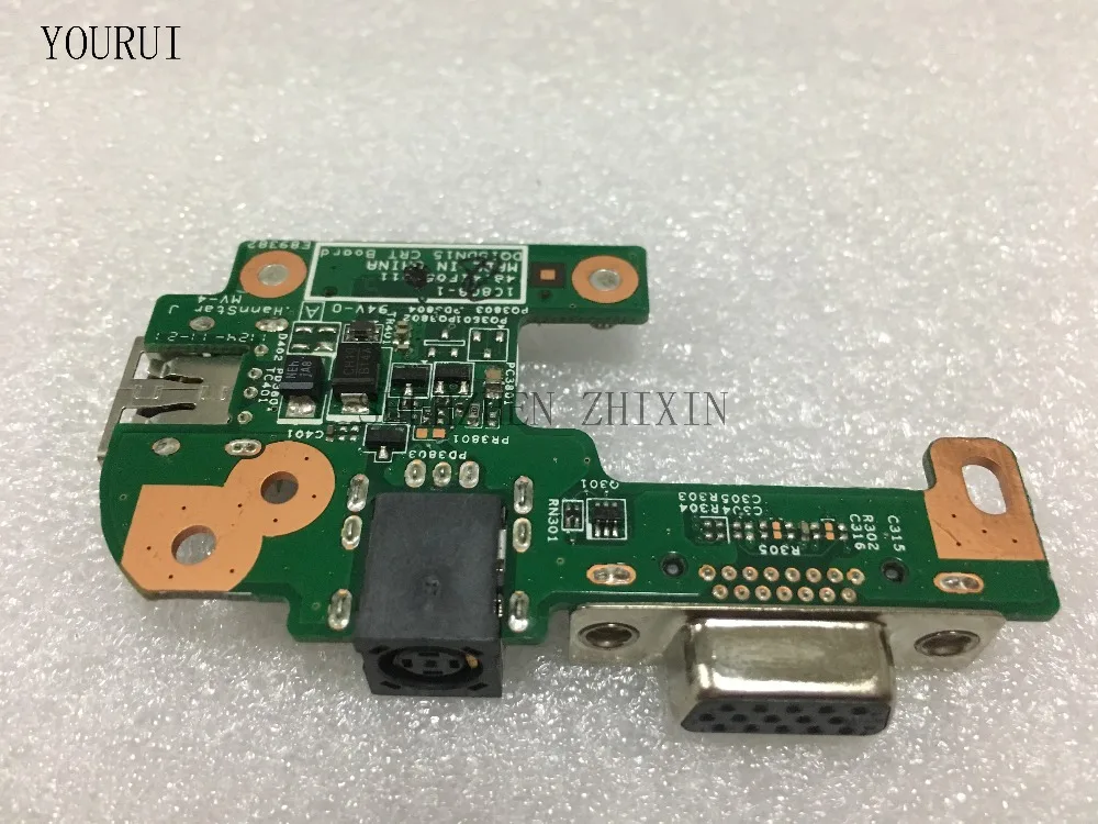 Yourui FOR DELL INSPIRON N5110 48.4IF05.011 DQ15DN15 CRT BOARD Power Jack port Board VGA USB2.0