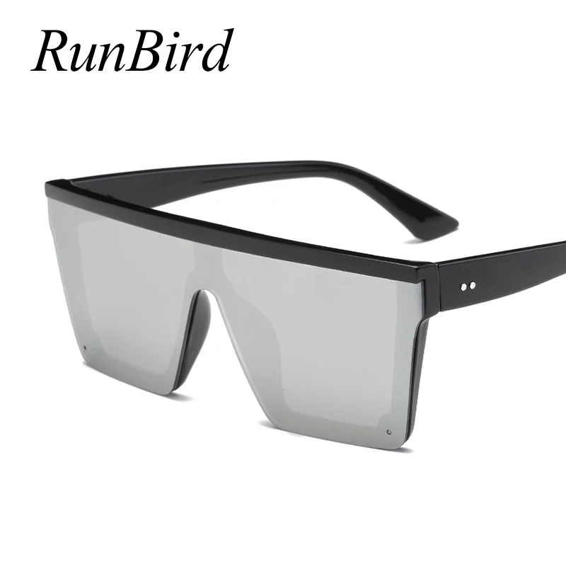 Óculos de sol para condução masculinos RunBird-Oversize, óculos quadrados pretos, marca de moda, oversize 5121R, 1 pc