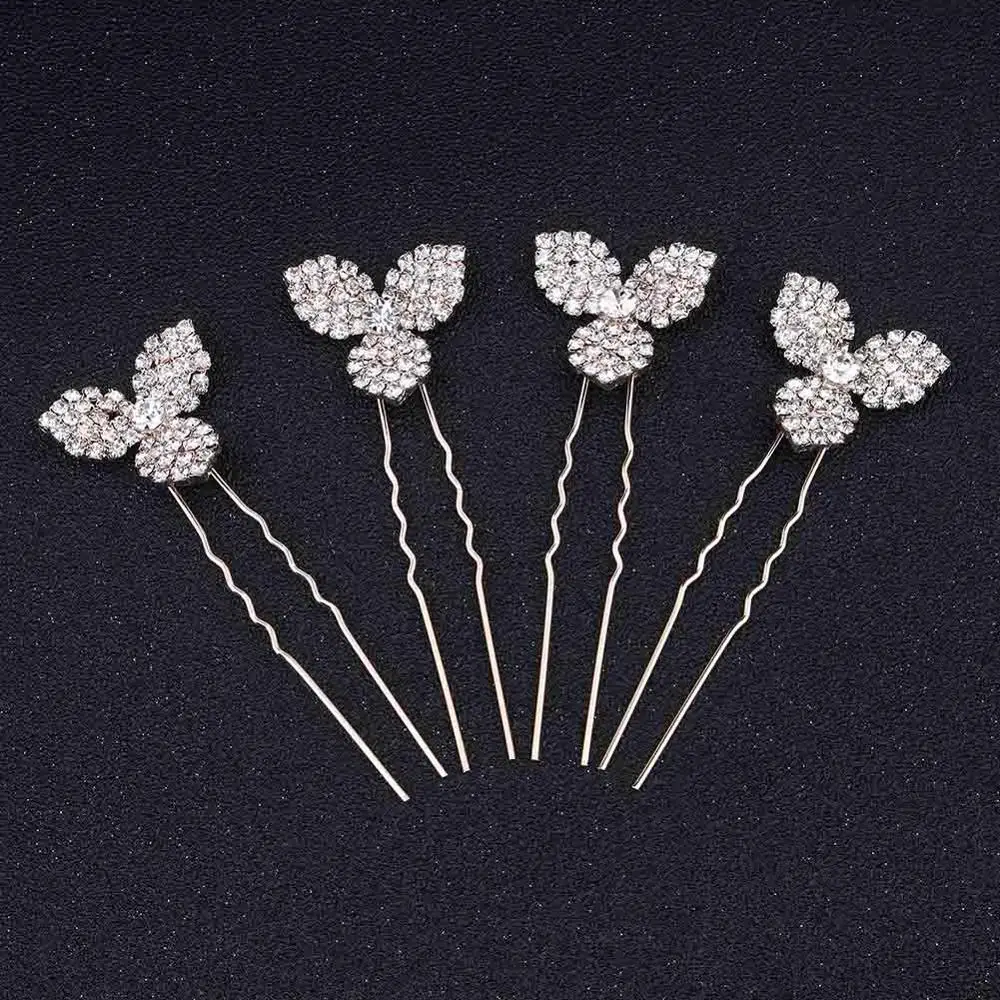 Miallo Fashion Austrian Crystal Wedding Hair Pins and Clips Rhinestone Bridal Hair Accessories Jewelry Headpieces for Women