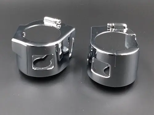 CHROME SWITCH HOUSING COVERS for Yamaha Road Star 650 Custom XV Suzuki Marauder 1600 M95