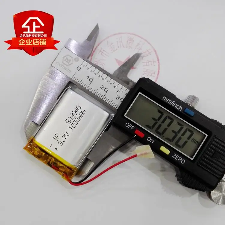 803040 bateria de polímero de lítio 3.7 v embutido núcleo navegador Bluetooth speaker pequeno grande capacidade de carga geral