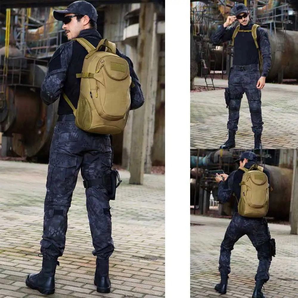 High Quality 600D Nylon Waterproof Molle Camouflage Backpack 25L Backpack Rucksack