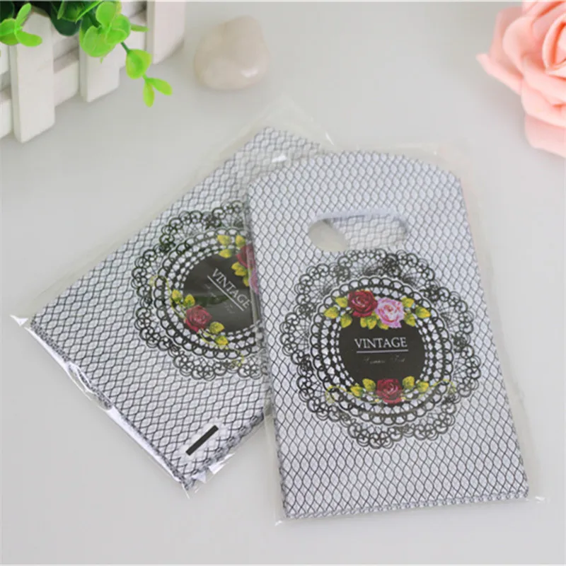 Hot Sale New Style Wholesale 50pcs/lot 9*15cm High Quality Luxury Vintage Small Gift Packaging Bags