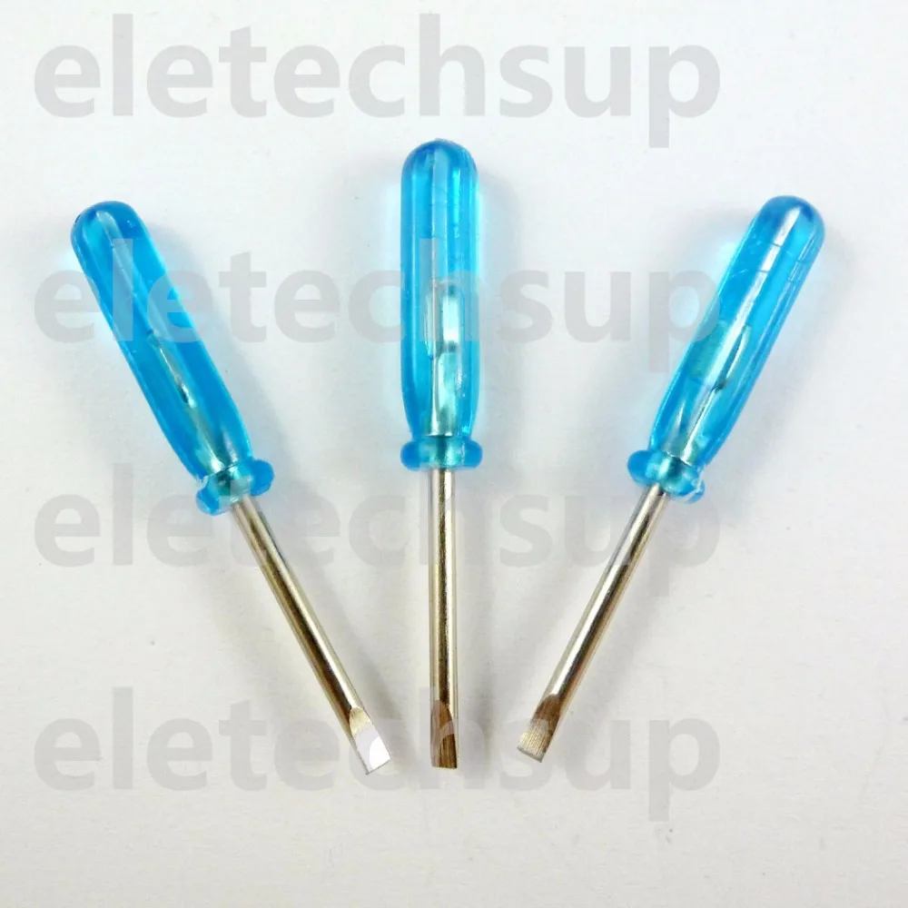 3PCS Mini Slotted Flat-Blade Screwdriver 2.0Mm for Potentiometer 3296W 3362 3386 3266 3006 Evm3Esx50B Tb398 Tb293 Dd06Ajsb