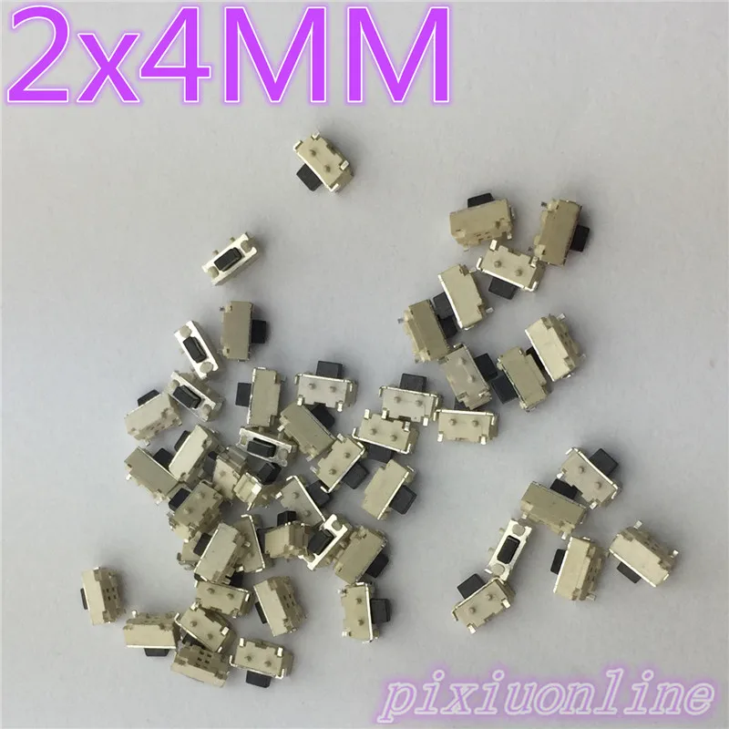 G72Y High Quality 50pcs SMT 2x4MM 2 PIN Tactile Tact Push Button Micro Switch G72 Self-reset Momentary Hot Sale 2017