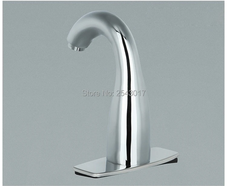 Chrome Polished Hands Touchless Automatic Sensor Faucet Electric Infrared Bathroom Sink Faucet AC&DC 220V pia do banheiro ZR1020