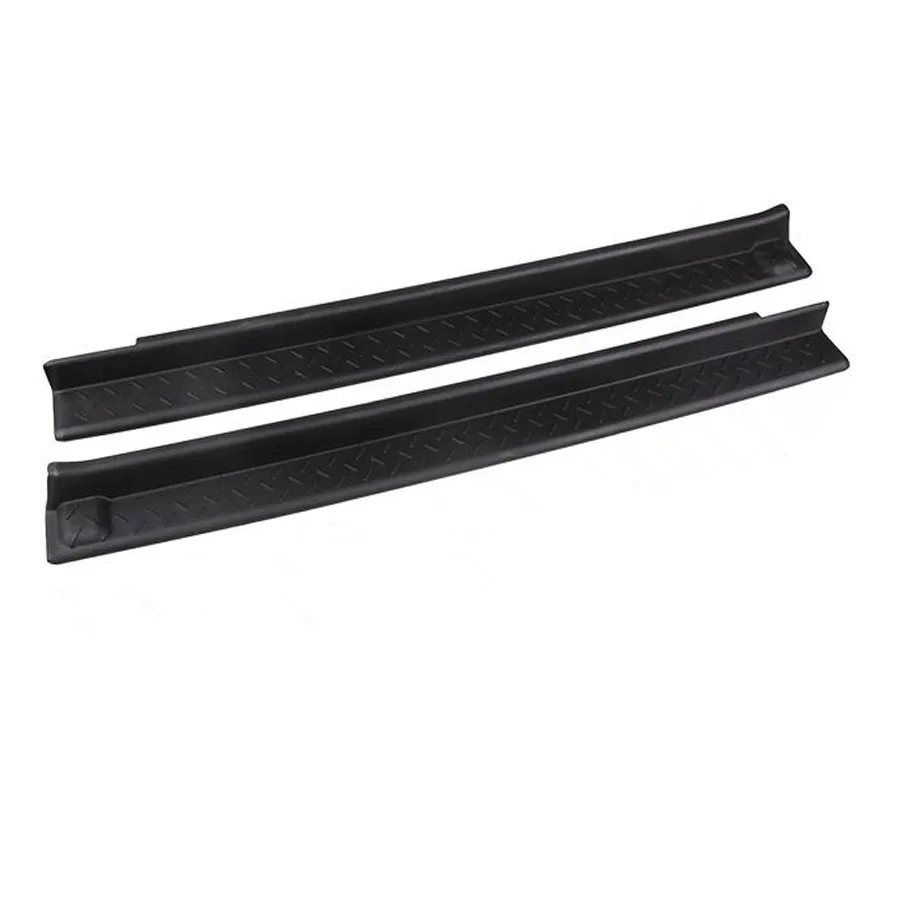 YAQUICKA 2Pcs Black ABS Non-slip Door Sill Entry Guard Scuff Plates Protect Cover Trim For Jeep Wrangler JK 2 Door Auto Styling
