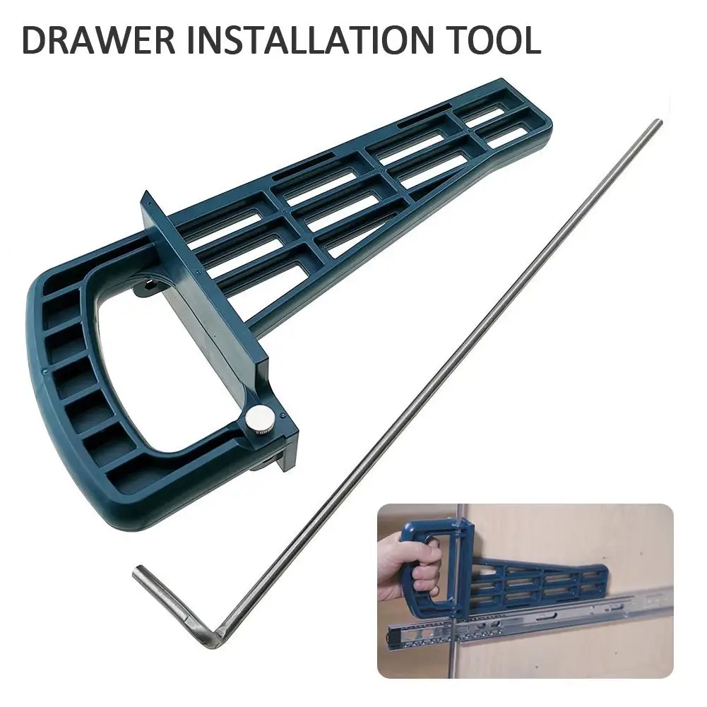 Quick Drawer Slide Jig Mounting Tool Cabinet Installation Jig Hardware Install Guide Tool Set For Household DIY Hand Tools