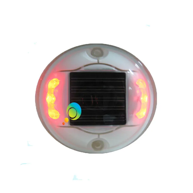 Steady mode High quality deck dock signal light solar power blue LED road stud reflector for promotion