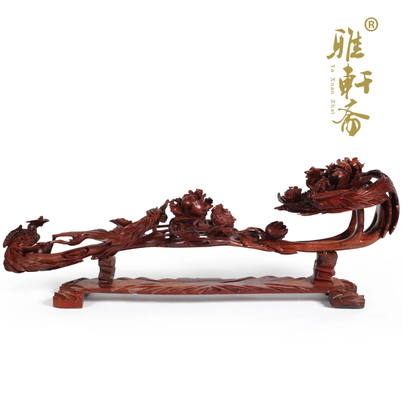 

[TZ] wood carving crafts mahogany wood Jaipur Ruyi boutique business gifts Wufeng Ruyi ornaments