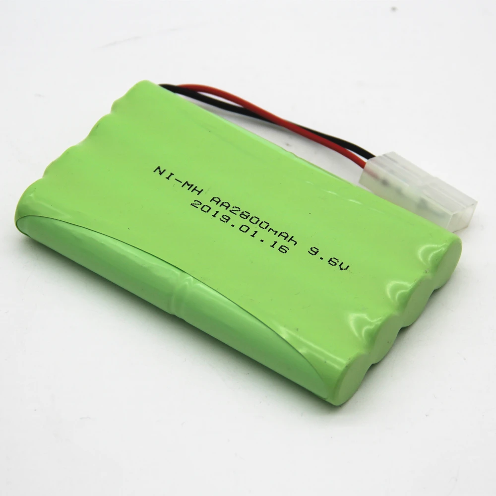 2Pcs 9.6V 2800MAh NI-MH Pin Điều Khiển Từ Xa Đồ Chơi Điện Đồ Chơi An Ninh Cơ Sở Điện Đồ Chơi AA Pin 9.6V Nhóm