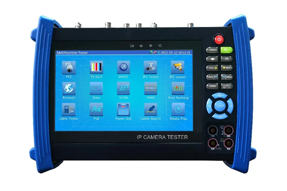 

New product 7"inch touch-screen IP camera cctv tester IPC8600MOVTADHS ip tester from asmile