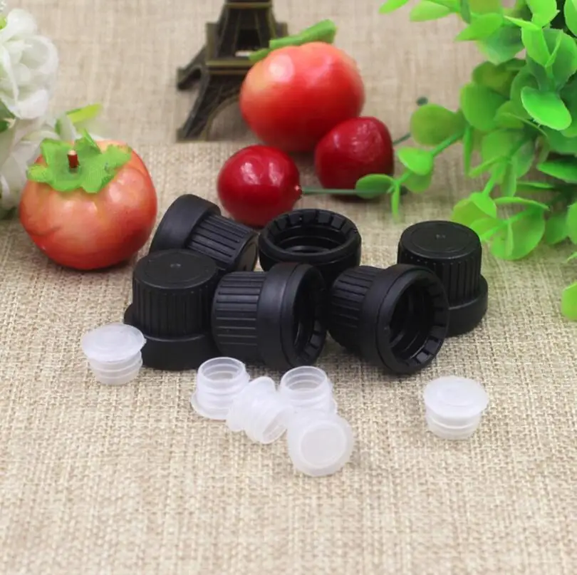 200pcs/lot 15 ml green glass bottles with tamper proof cap and reducer dropper insert essential oil bottle