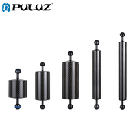 PULUZ Carbon Fiber Float Buoyancy Aquatic Arm Dual Ball Floating Arm Diving Camera Underwater Diving Tray for Gopro/Smartphones