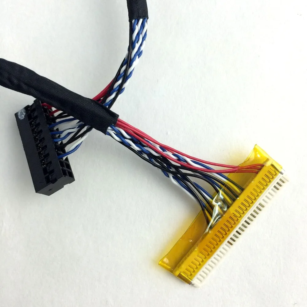 Uniwersalny kabel LVDS FIX-30P-D6 30 pin 1ch 6-bit 14.1-15.6 kabel długości 25cm 40
