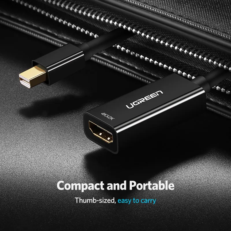 UGREEN Mini DisplayPort-HDMI 어댑터 Mini DP 케이블 Thunderbolt 2 HDMI 컨버터-MacBook Air 13 Surface Pro 4 Thunderbolt