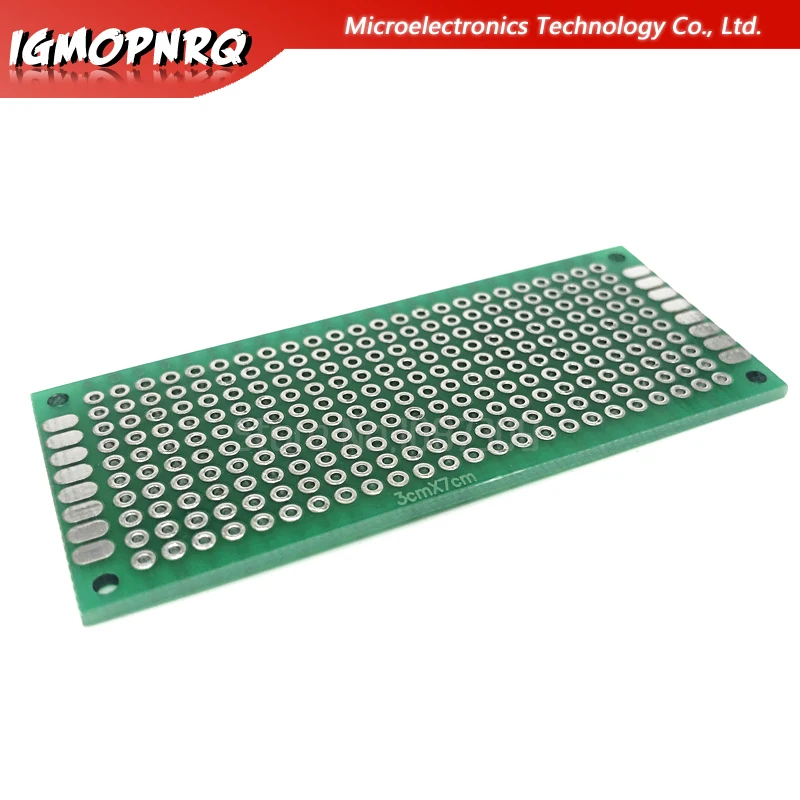 5pcs 3x7cm 3*7 Double Side Prototype PCB diy Universal Printed Circuit Board thickness 1.6 hole plate experimental board