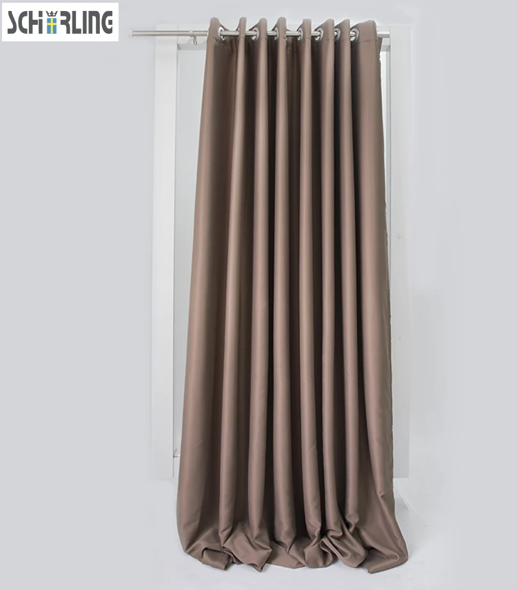 SCHRLING Brown Blackout Curtains Soft Fabric Customized Size for Living Room Kitchen Window Home House Decor