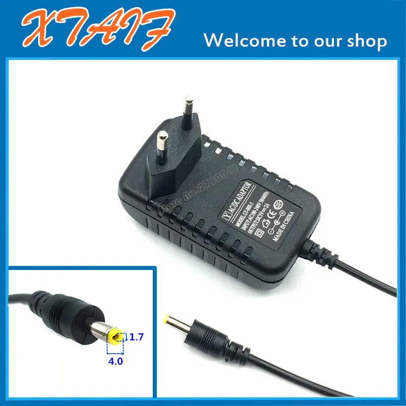 AC100-240V DC 12V1A EU Plug 12V 1A AC Adapter Power Wall Charger for Philips DVD Player 4.0mm*1.7mm