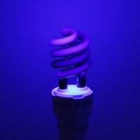 E27 5/15/20W UV Ultraviolet Fluorescent Blacklight CFL Light Bulb Lamp 220V