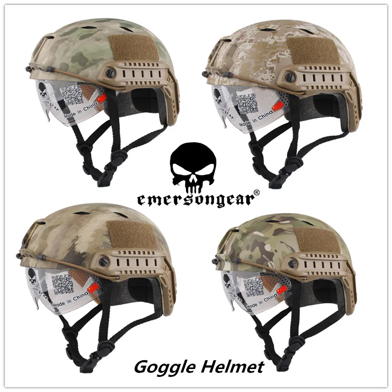 

Emersongear FAST Helmet with Protective Goggle Base Jump Type helmet airsoft EM8818F EM8818C EM8818D EM8818E EM8818G