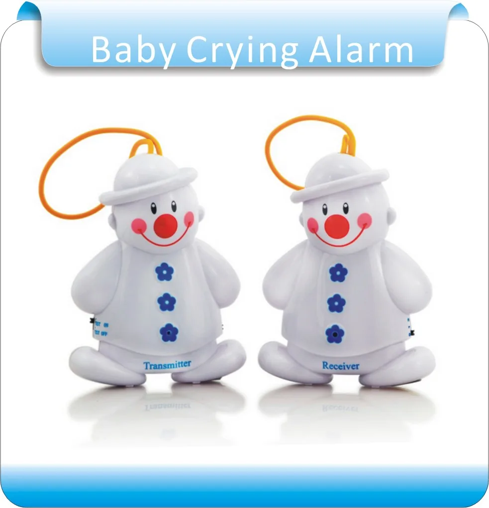 

Free Shipping 2 lots Snowman Wireless Baby Cry Detector Baby Monitors, Baby Crying Alarm Monitor Watcher