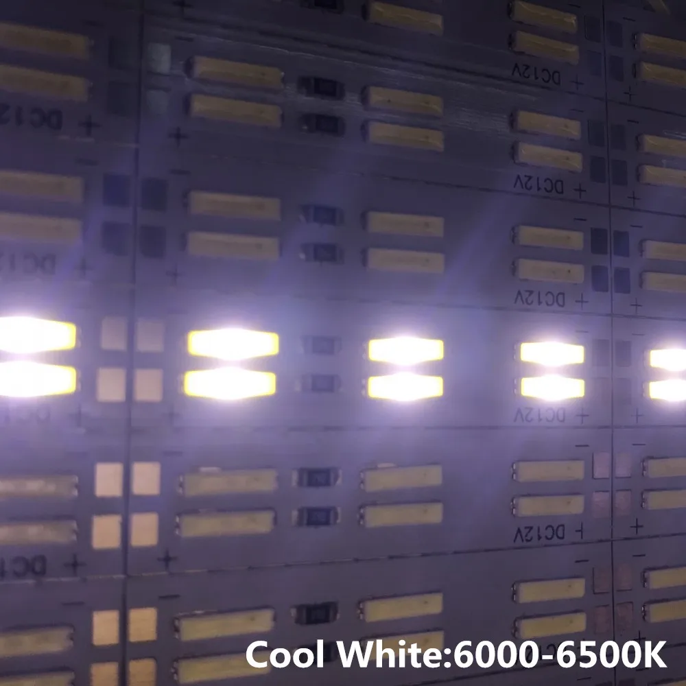 Korea Chip SMD 8520/7020/5630 Led Strip Light Double Row 120leds/m Hard Bar 25cm 50cm Cool White Led Hard Strip