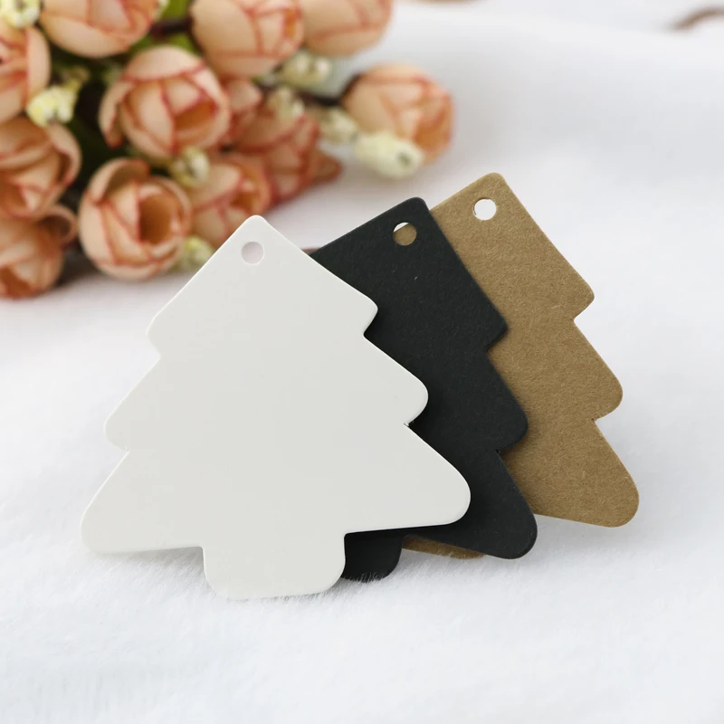 

Wholesale Paper Jewelry Tags Card,200pcs/lot Christmas Tree Custom Jewelry&Clothes Label Tags Cards 5.5x5.5cm For Free Shipping