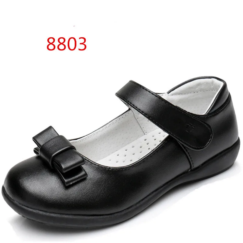 Children Shoes For Girl Leather Shoes Kids Fashion Black Single Shoes Princess Leather Student School Spring/Autumn Single Shoes