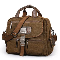 2022 Ruil Retro Canvas Messenger Bags Multifunctionele Mannen Schouder Aktetas Leisure Travel Handtas Toolkit Vintage Pakket Mallet