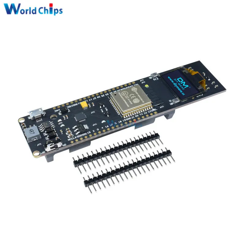 0.96 Inch OLED Display 18650 Lithium Battery WiFi Bluetooth Shield ESP32 ESP-32 ESP8266 CP2102 Module Development Board Module