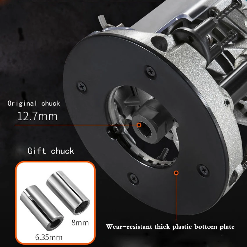 Bakelite Milling Trimmer Woodworking Slotting Machine Multi-function Trimmer Wood Milling Machine 220v 1800W 20000rpm