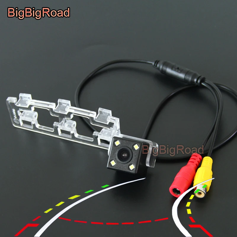 

BigBigRoad For Toyota Vios 2008 2009 2010 2011 Car Intelligent Dynamic Trajectory Tracks Rear View Backup Camera Night Vision