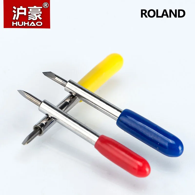 HUHAO 5PCS/lot Roland Plotter Cutter 30/45/60 Degree Tungsten Blades Cutting Plotter Vinyl Cutter Knife for ROLAND Cutter Blade