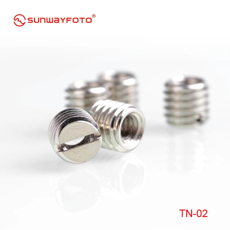 SUNWAYFOTO  TN-2 *5PCS Stainless Steel Slotted Post Type 1/4