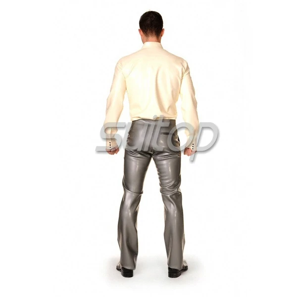 men 's latex rubber shirt clothes garment