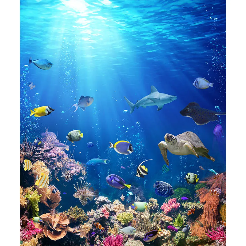 Allenjoy unterwasser natürliche szene fotografie hintergrund korallen riff tropische fische hintergrund photobooth photo foto studio