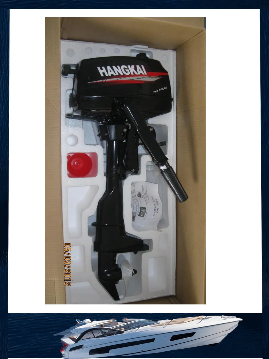 Factory Whole Sale Hangkai  5.0HP /3.7KW  fishing boat outboard engine, Outboard Boat motor Inflatable Boat Outboard Motor