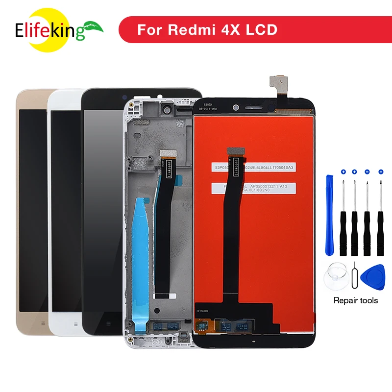 

5,0 "Оригинальный ЖК-дисплей для XIAOMI Redmi 4X сенсорный экран с рамкой для XIAOMI Redmi 4X ЖК-дисплей 4X Pro ЖК-экран в сборе