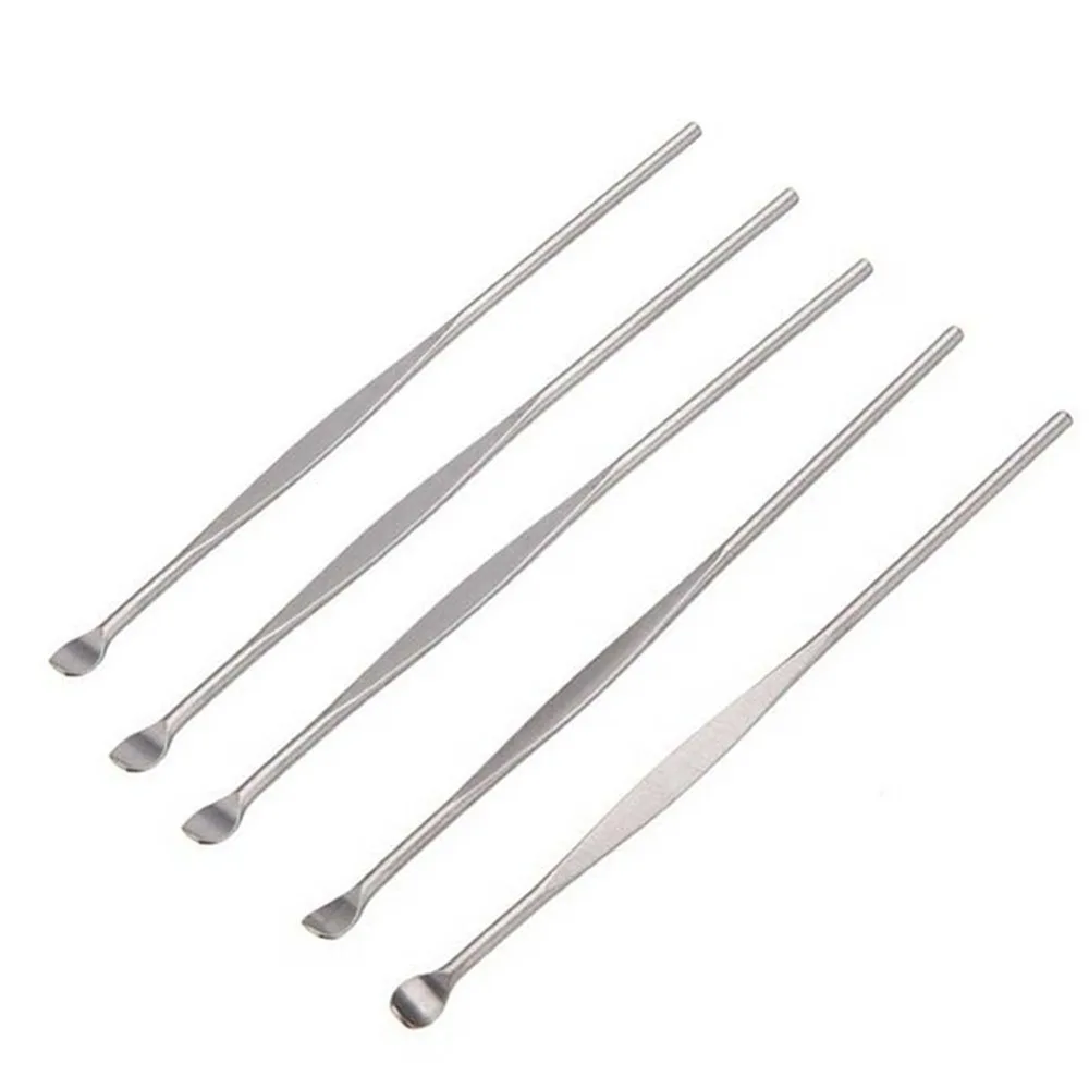 5Pcs Stainless Steel EarPick Cleaner Ear Pick Wax Curette Remover Care Tool Hot