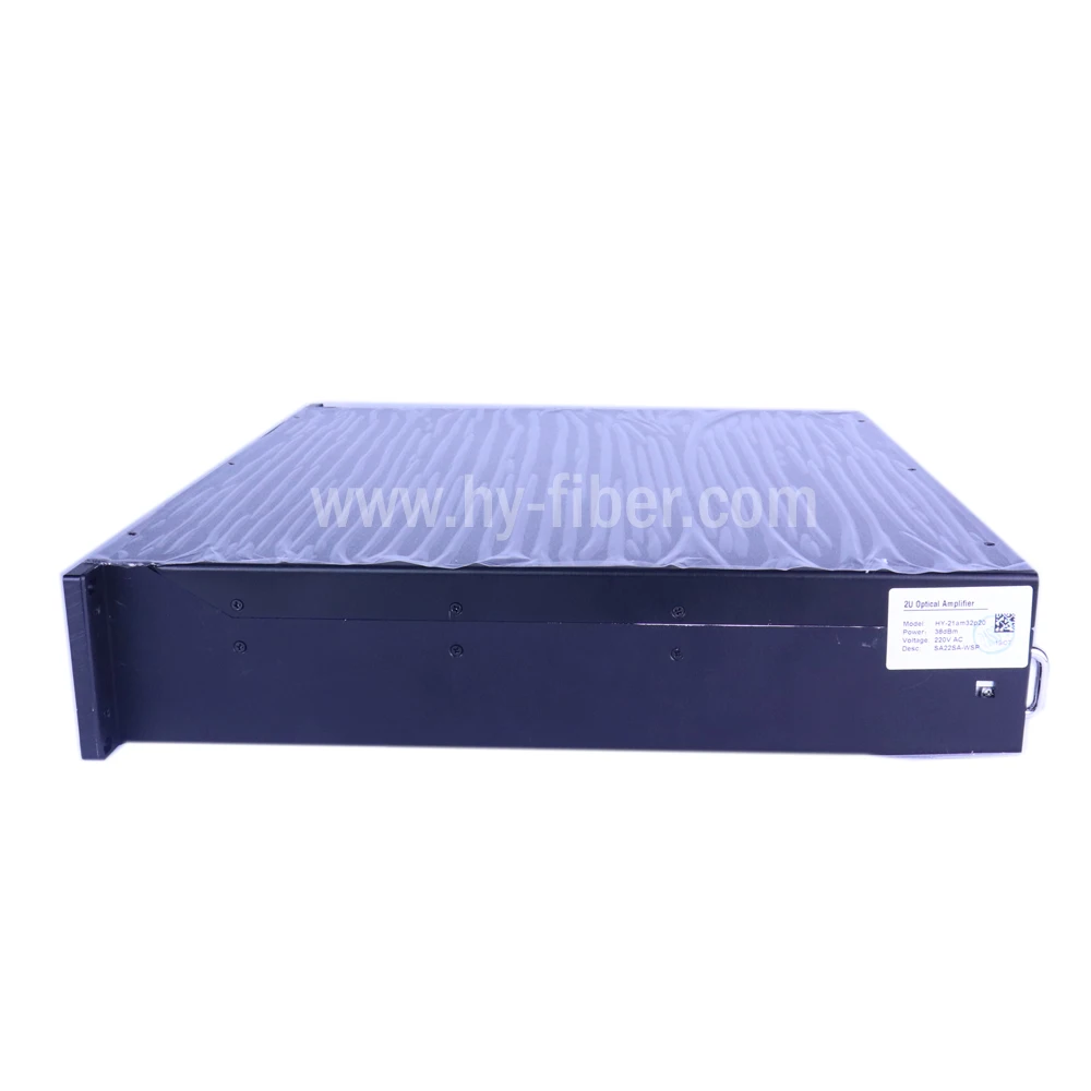 32 Way CATV 1550nm Optical Amplifier 20dBm With WDM EDFA SC/APC Fiber Port Dual Power Supply 220V or 48V