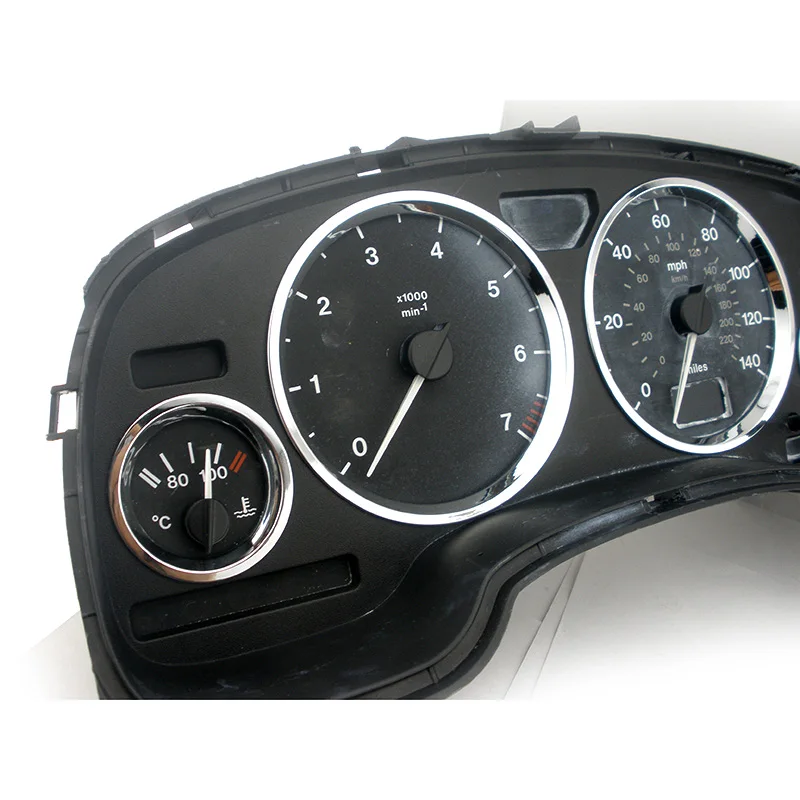 Plastic ABS Chrome Gauge Dial Dash Cluster Rings Dashboard set For Vauxhall OPEL ASTRA G 98-2005