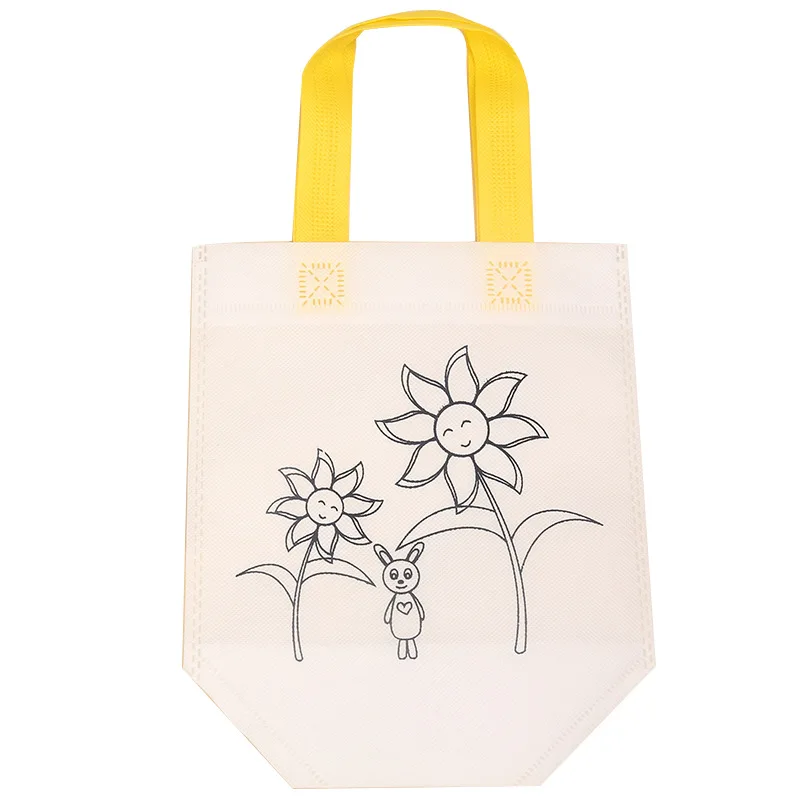 赤ちゃんの絵を描くおもちゃ子供のための教育玩具 DIY 環境保護落書きバッグ幼稚園手描き材料