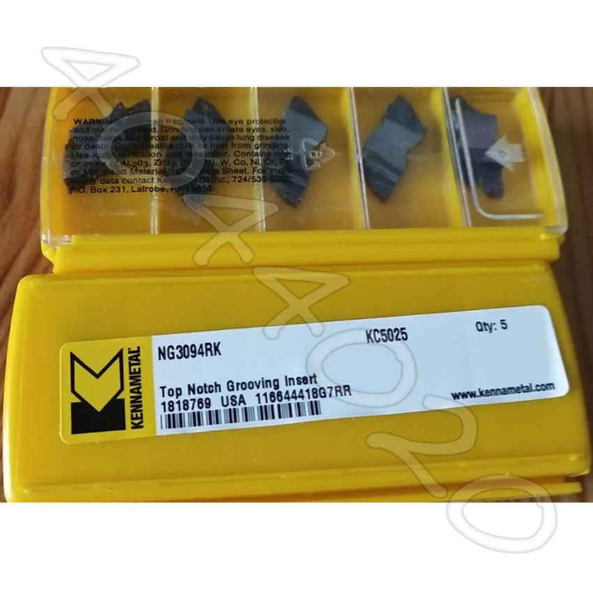 Kennametal NG3094RK KC5025 5pcs Carbide Inserts