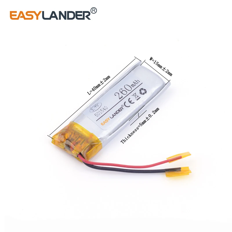 Everything You Need to Know About the 260mAh Rechargeable Lithium Polymer Battery for Small Wearables
